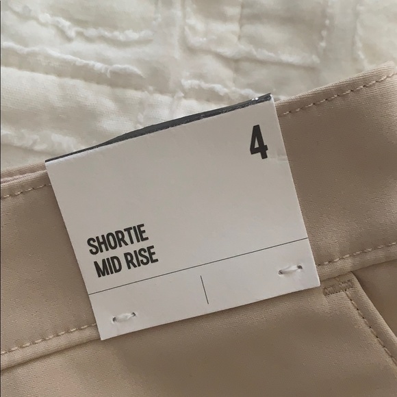 NEW WITH TAGS - khaki, stretch Express shorts - Picture 2 of 3